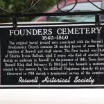 Founders Cemetery Sign